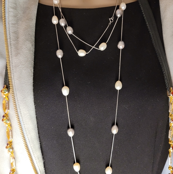 Ross-Simmons cultured pearl necklace - Picture 1 of 3